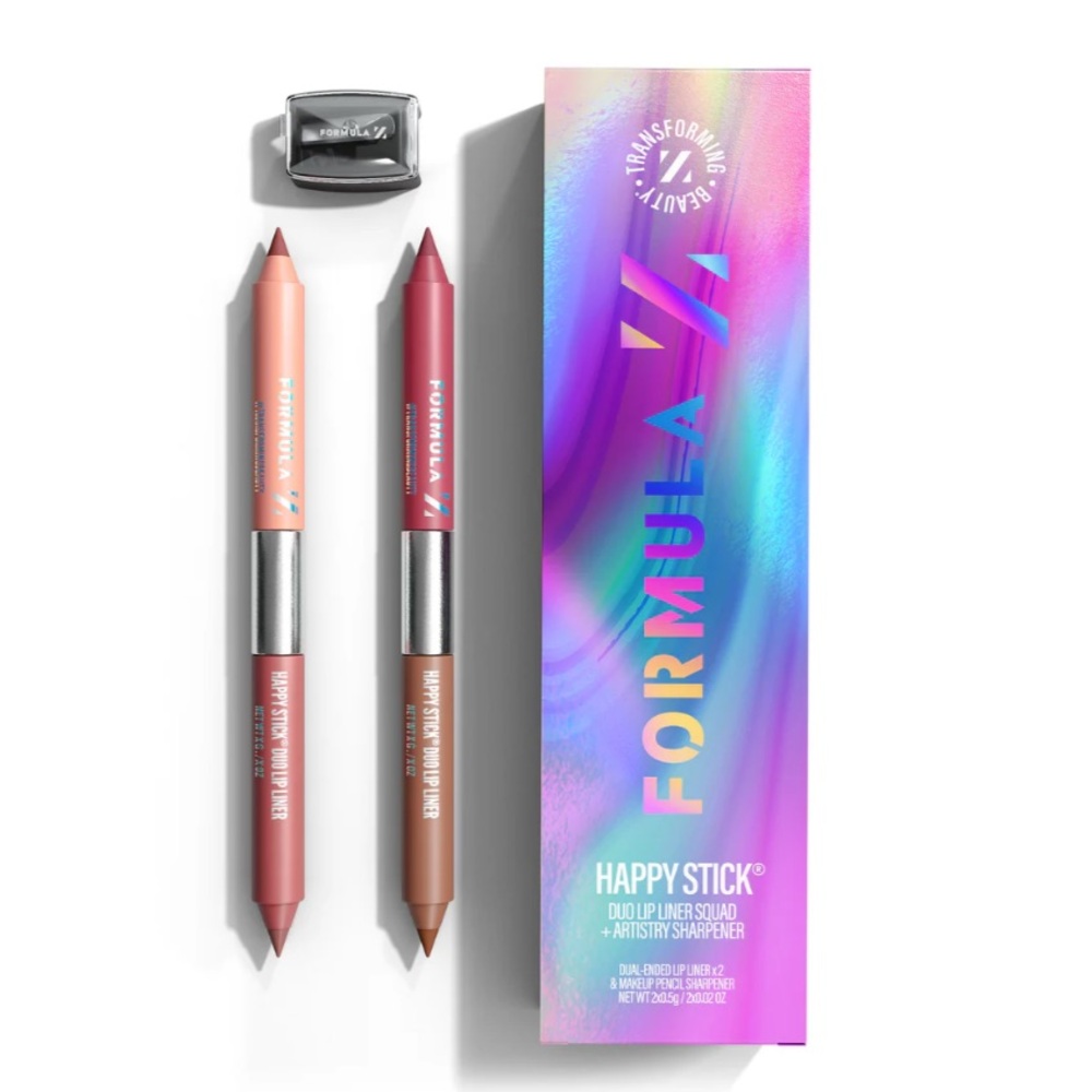 Formula Z Happy Stick® Lip Liner Kit & Sharpener 2 X 0.5g X 2 BRAND NEW/SEALED